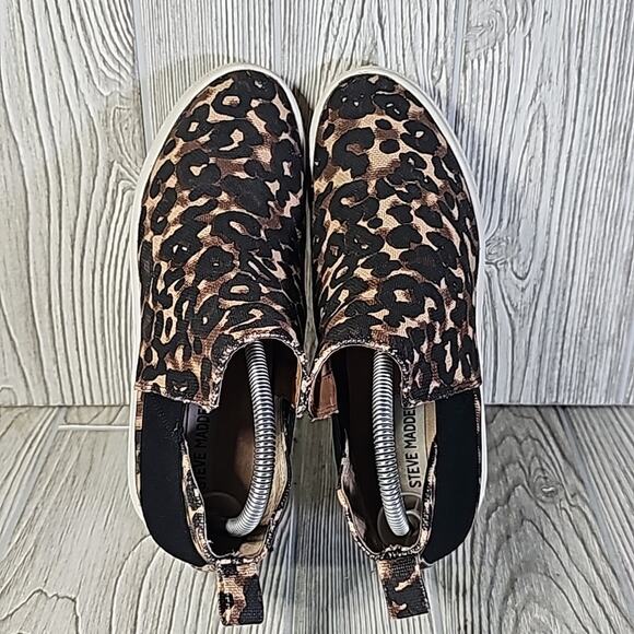 Steve Madden CRUSHIN Animal Print Wedge Ankle Boot Sneakers, Women's 9 - Picture 6 of 13